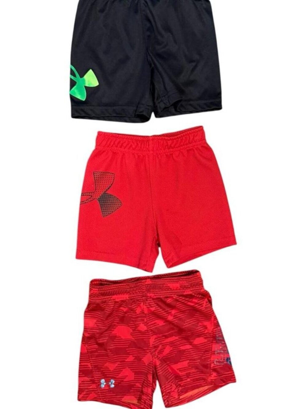 Bundle of 3 Under Armor Boy's Athletic Shorts Size 18 Months